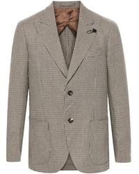 Lardini - Blazer Met Pied-De-Poule Print - Lyst