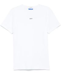 Off-White c/o Virgil Abloh - Off-Stamp Ribbed T-Shirt - Lyst