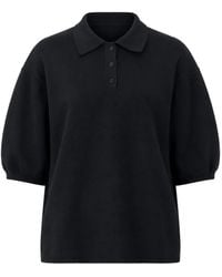 Frankie Shop - Nola Puff-Sleeve Polo Shirt - Lyst