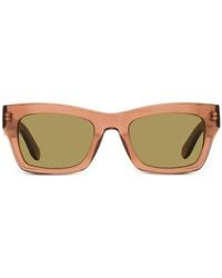 Ferragamo Eyewear - Lunettes De Soleil À Monture Rectangulaire - Lyst