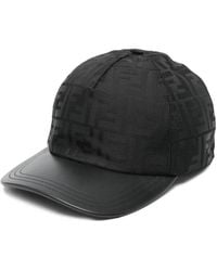 Fendi - Baseball Nylon Ff Jacquard Cap - Lyst