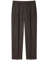 Paul Smith - Pleated Cuffed Trousers - Lyst