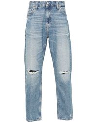 Calvin Klein - Tief sitzende Straight-Leg-Jeans - Lyst