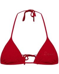 DSquared² - Logo-Embroidered Triangle Bikini Top - Lyst