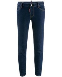 DSquared² - Twiggy Cropped Jeans - Lyst