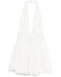 retroféte - Beranice Eyelet-Embellished Mini Dress - Lyst