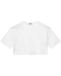 Dondup - Crystal-Embellished T-Shirt - Lyst
