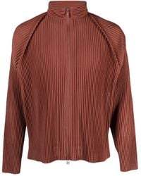 Homme Plissé Issey Miyake - Zipped Pleated Jacket - Lyst