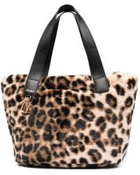 Liu Jo - Leopard-Print Top-Handle Tote Bag - Lyst