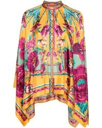 La DoubleJ - Foulard Floral-Print Shirt - Lyst
