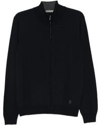 Corneliani - Zip-Up Knitted Sweater - Lyst