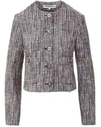 Veronica Beard - Andrea Button-Embellishment Tweed Jacket - Lyst