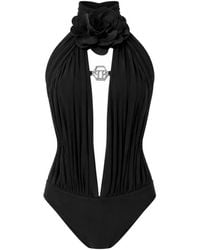 Philipp Plein - Sleeveless Bodysuit Flower - Lyst