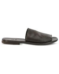 Moma - Woven Leather Flat Sandals - Lyst