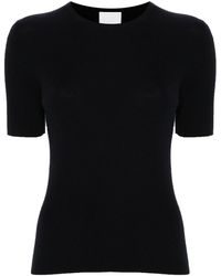 Allude - Gestricktes T-Shirt - Lyst
