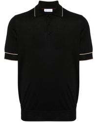 Brunello Cucinelli - Striped-edge Polo Shirt - Lyst