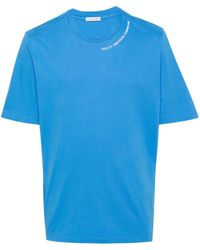 Moncler - Rubberised-logo Cotton T-shirt - Lyst