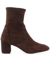 Stuart Weitzman - Yuliana Suede Ankle Boots - Lyst
