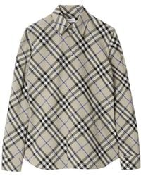 Burberry - Geruit Overhemd - Lyst