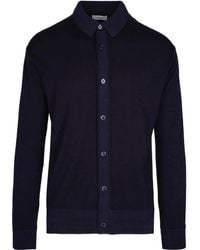 Paolo Pecora - Button-Down Wool Sweater - Lyst