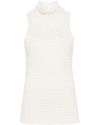 Jil Sander - High-Neck Knitted Top - Lyst