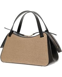 Jil Sander - Raffia-Panelled Tote Bag - Lyst