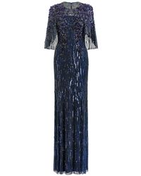 Jenny Packham - Astra Sequin-Embellishment Maxi Dress - Lyst