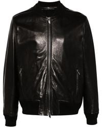 Salvatore Santoro - Leather Bomber Jacket - Lyst