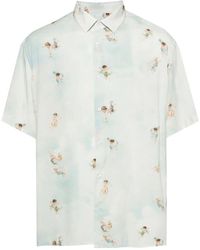 FAMILY FIRST - Camisa bowling con ángel estampado - Lyst