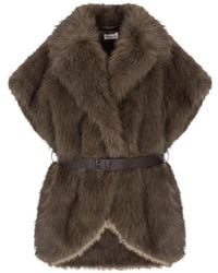 P.A.R.O.S.H. - Belted Gilet - Lyst