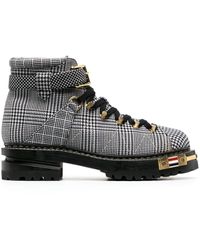 Thom Browne - Hiking Checked Boots - Lyst