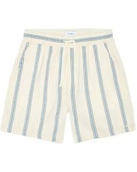 Les Deux - Lawson Striped Cotton Swim Shorts - Lyst