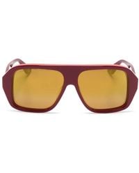 Gucci - Logo-Engraved Oversize-Frame Sunglasses - Lyst
