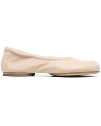 Marsèll - Round-toe Leather Ballerina Shoes - Lyst