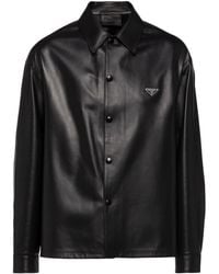 Prada - Hemd aus Leder - Lyst