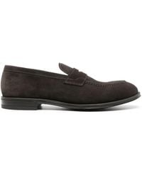 Henderson - Suede Penny-Slot Loafers - Lyst