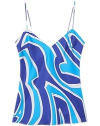 PUCCI - Printed Silk Top - Lyst