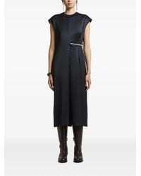 Peserico - Chain-Detail Pleated Midi Dress - Lyst