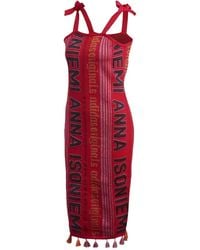 adidas - X Anna Isoniemi Tie-Strap Tassel Dress - Lyst