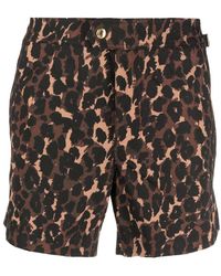 Tom Ford - All-over Leopard-print Swim Shorts - Lyst