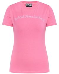 Versace Jeans Couture - Logo-Embellished T-Shirt - Lyst