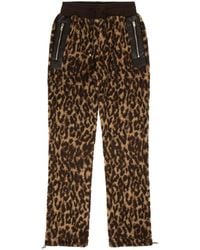 Amiri - Leopard-print Fleece Trousers - Lyst