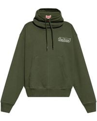 KENZO - Logo-Embroidered Hoodie - Lyst