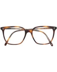Oliver Peoples - Tortoiseshell Square-Frame Glasses - Lyst