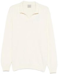 Paul & Shark - V-Neck Collared Sweater - Lyst