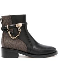 Michael Kors - Hamilton 60mm Leather Ankle Boots - Lyst