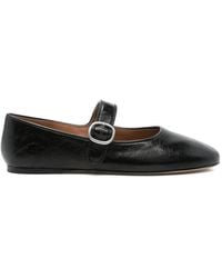 Sandro - Leren Ballerina's - Lyst
