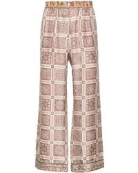 Pierre Louis Mascia - Aloe Silk Trousers - Lyst