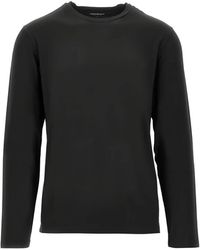 EA7 - Logo-Embroidered Long-Sleeve T-Shirt - Lyst