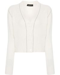 Fabiana Filippi - Bead-Embellished Cashmere Cardigan - Lyst